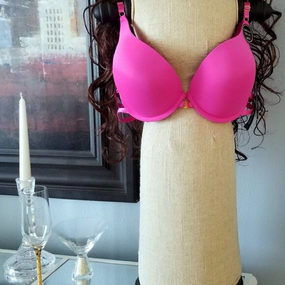 Body FrostingPink NWT Bra Size 36D Multi Strap Lingerie - Picture 1 of 13